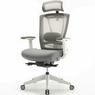 MotionGrey - Cloud Mesh Series - Chaise de bureau ergonomique pour bureau d'ordinateur executif - Blanc-Support dorsal ergonomique