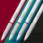 Sharpie - Stylos S-Gel, stylos gel à barillet tendance, corps blanc perle, pointe moyenne (0,7 mm), assortiment de couleurs mises à jour et classiques, 4 unités-Prise en caoutchouc profilée pour une expérience d’écriture confortable