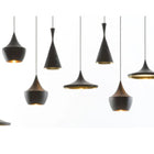 Plata Import - Lustre Carol 3-Extérieur noir, intérieur doré