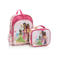 Heys - Ensemble 2 pièces Disney Kids Princesses sac à dos et sac à lunch-Sac à dos avec sac à lunch détachable assorti, idéal pour l’école et le quotidien