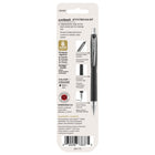 Uniball - Stylos à bille rétractables uni-ball Jetstream - Pointe moyenne (1,0 mm) - Noir - Paquet de 2-Une prise en relief et des garnitures en acier inoxydable donnent à ce stylo biro un style élégant