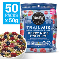 Healthy Crunch - Mélange de fruits et de graines Berry Nice, 50 unités x 50 grammes-Sans noix