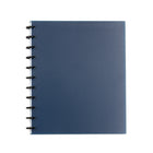 Cambridge - Cahier Poly Disc, bleu marine, grand, 60 feuilles-Comprend 60 feuilles lignées étroites repositionnables qui peuvent être retirées et déplacées d'une section à l'autre. 