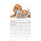 DateWorks - Mini Calendrier Mural 16 Mois 2025 Amis - 7 po x 7 po - Anglais-13 images de haute qualité imprimées sur du papier Premium.