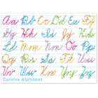 Ashley Productions - ASH97008 Intelligents Poly PosterMat Pals Économiseurs d'Espace - 13" x 9-1/2" - Cursive Traditionnelle - Ensemble de 10-Utilisez avec des marqueurs effaçables à sec ou à base d'eau et des crayons lavables. Surface inscriptible/effaçable.