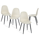 Homy Casa - Chaises d'accueil 4 places, tissu rembourré kaki-Tissu brossé respirant : Garde la fraîcheur et le confort pendant les longues assises.
