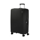 American Tourister - Rejoy Spinner Grand - noir réel-Fabriqué à 100 % en polypropylène, offrant une durabilité extrême avec une texture qui réduit la visibilité des égratignures