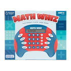 Educational Insights - Jeu de mathématiques électronique portable Math Whiz-Ce qui est inclus : Math Whiz est un jeu électronique portable avec trois modes de jeu (exercice, défi et calculatrice) qui interroge les enfants sur les additions, les soustractions, les multiplications et les divisions à 8 niveaux de difficulté pour chaque compétence. Nécessite 2 piles AAA (non incluses)