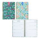 Letts - 2025 Agenda hebdomadaire Spring Valley - 8-1/4 po x 5-7/8 po - Collection assortie - Multilingue-Format minimaliste avec espace réservé pour chaque jour de la semaine