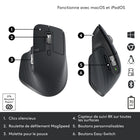 Logitech - MX Master 3S Souris pour entreprise - Graphite-Compatibilité multi-OS, déploiement de masse