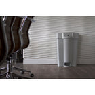 HSM - Poubelle à déchiqueter verrouillable avec console en plastique ShredVANTAGE - Gris-Résistant aux liquides.