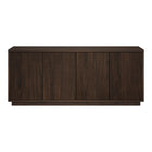 Hudson&Canal - Meuble TV Hanson pour téléviseurs jusqu'à 65 pouces - Alder Brown-Une conception de transition accueille des téléviseurs jusqu'à 65 pouces pour votre espace de divertissement