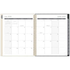 Mead - Agenda scolaire hebdomadaire/mensuel cercle floral artisanal 2025-2026 - 11 po H x 8 1/2 po l - multicoloure - bilingue-Couverture en poly transparent et durable résistant à l'eau
