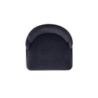 Manhattan Comfort - Chaise de salle à manger moderne Flor 58 cm, revêtement tissé sergé, noir-Garantie limitée du fabricant de 30 jours