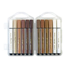 The Pencil Grip - Marqueurs triangulaires Magic Stix Global Skin Tone - Paquet de 12 - Paquet de 6-5