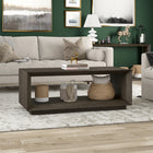 Hudson&Canal - Table basse rectangulaire  Evie 48 po de largeur - brun aulne-Finition en brun aulne aspect bois