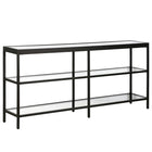 Hudson&Canal - Console Alexis 64" L - Bronze noirci-Un design contemporain moderne pour votre entrée, votre salon, votre bureau et plus encore