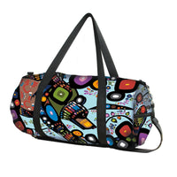 Oscardo - Sac de voyage Bear par John Rombough-Motifs authentiques d’art autochtone - Présente des œuvres vibrantes créées par des artistes des Premières Nations, des Inuits et des Métis de partout au Canada, célébrant la culture et la créativité dans chaque sac de voyage