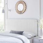 Modway - Milenna Chenal Touffé Tissu rembourré Tête de lit complète/Queen, Blanc-6