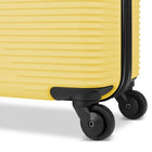 Atlantic - Bagage à main rigide Swerve 19 po - Citron Meringue-Tirettes de fermeture à glissière verrouillables sur le compartiment principal pour plus de sécurité