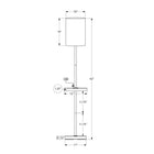 Monarch Specialties - Luminaire - 62 po H Lampadaire - Port Usb Inclus - Métal Noir - Marbre Blanc - Contemporain - Moderne-La base ronde robuste en métal noir et le bras supportent un abat-jour en tissu noir mélangé à du lin, ce qui donne une ambiance luxueuse tout en éclairant un salon, une chambre à coucher ou un espace de bureau