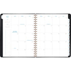 AT-A-GLANCE - Agenda scolaire hebdomadaire/mensuel Signature 2024-2025 - 8 3/8 po x 11 po - noir - anglais-Un mois sur 2 pages avec des blocs quotidiens non lignés pour la planification ouverte, plus une section pour les notes et des calendriers de référence des mois passés / futurs, Une semaine sur deux pages comprenant un espace non ligné et une section pour les notes