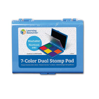 Learning Resources - Tampon encreur lavable, couleurs variées, 2/paquet (LER4275)-Type de tampon : Microporeux