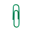 JAM Paper - Trombones standard colourés - taille standard 2 -5 cm - verts - paquet de 100-Quantité : 100 par boîte | Emballé dans une boîte transparente réutilisable pour garder votre bureau ou votre tiroir de bureau organisé