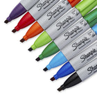 Sharpie - Marqueurs permanents − Pointe biseautée − Couleurs variées − Paquet de 8-Corps unique qui ne roule pas