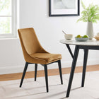 Modway - Viscount Performance Velvet Chaise à manger - Cognac-Rembourrage en mousse dense
