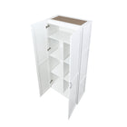Manhattan Comfort - Hopkins 59,22 po Ensemble Moderne 2 Pièces Armoire de Rangement à 14 Étagères - Blanc-Rangement spacieux dans un design élégant et peu encombrant avec option d’ajouter des modules pour créer une armoire plus large