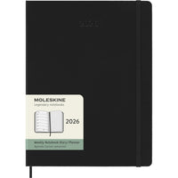 Moleskine - 2026 Classic 12 mois couverture rigide agenda semainier - 7.5 po x 9.75 po - noir-Daté De Janvier À Décembre 2026