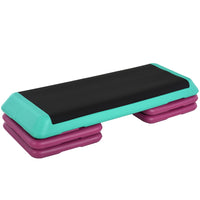 Soozier - Stepper aérobique à 3 niveaux-Fabriqué en plastique épais et résistant pour des heures infinies de step et d'exercice