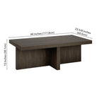 Hudson&Canal - Table basse rectangulaire Elna 44" L - Brun aulne-9