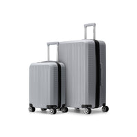 Bugatti - Zenith Collection - Ensemble de 2 valises rigides - Étain-Fabriqué en ABS léger et résistant