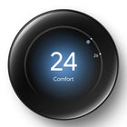 Google - Nest Learning Thermostat (4th gen) avec capteur de température Nest (2e génération) - Noir Volcanique Lustré-La Climatisation naturelle est développée pour analyser les incidences de la température extérieure sur votre domicile (comme lorsqu'il se réchauffe quand il fait beau)1. Elle coupe ensuite votre système en conséquence pour vous aider à réaliser des économies