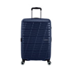 American Tourister - Surftime Spinner - Moyen - bleu métallique-Les roues jumelées Spinner facilitent la navigation dans les allées étroites des avions, ainsi que sur une variété de surfaces.