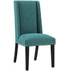 Modway - Baron Tissu Chaise à manger Ensemble de 2 - Sarcelle-Rembourrage en mousse dense pour le confort