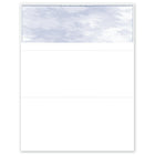 Deluxe - Chèque laser haut de page - anglais - 8,5 po x 11 po - bleu - paquet de 500-Papier à chèques blanc pour logiciels comptables sur mesure