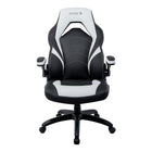 Emerge - Fauteuil de jeu en cuir reconstitué Vortex de la gamme - noir et blanc-Fauteuil de jeu noir et blanc