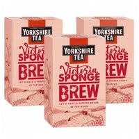 Taylors of Harrogate - Thé Yorkshire Saveur Gâteau Victoria - 40 Sachets par boîte - Paquet De 3-Mélange de thé noir Yorkshire de qualité supérieure