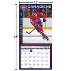 Turner Sports - 2026 Canadiens De Montreal Calendrier mural de l'équipe Mensuel - 30,5 cm l x 30,5 cm H - Bilingue-Format : 30,5 cm L x 61,0 cm H (ouvert)