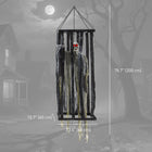 Outsunny - Décoration d'Halloween animée - squelette faucheur animatronique-Fabriqué à partir de matériaux robustes et durables pour vous garantir de nombreux Halloween 