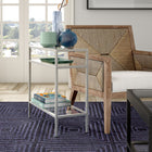 Hudson&Canal - Table d'appoint rectangulaire Sivil 61 cm (24 po) - Nickel satiné-Caractéristiques assemblage facile