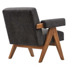 Modway - Lyra Tissu Fauteuil - Tissu gris foncé-Pieds non marqués