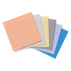 Staples - Blocs de feuillets ultra-autocollants lignés, 4 x 4 po, collection Stardust, paquet de 6-La dimension de 4 x 4 po offre amplement d’espace pour écrire