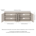 Hudson&Canal - Meuble TV Hanson pour téléviseurs jusqu'à 75" - Blanc aulne-8