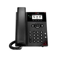 HP - Téléphone IP filaire à montage mural Poly VVX 150 à 2 lignes-Écran LCD monochrome rétroéclairé graphique 2,5" 132 x 64