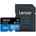 Lexar - Carte mémoire Micro SDXC 633X CL10, 32 Go-Micro SDXC