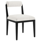 Modway - Kai Tissu Chaise à manger - Noir de sel-Cadre et pieds en bois de frêne